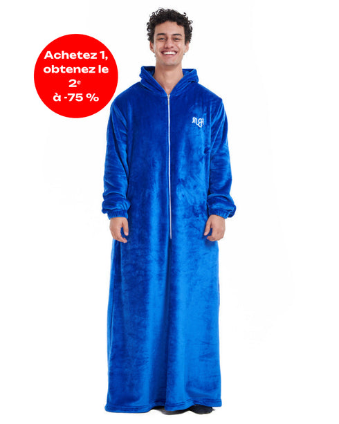 Snuggs Couverture avec manches "Bleu"