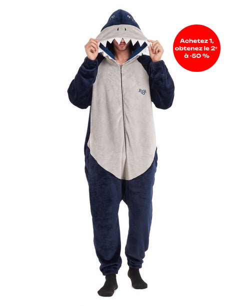 Snuggs Combinaison Pyjama Animaux "Requin"