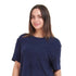 Ensemble pyjama d'été femme T-shirt courts bleu foncé + pantalon fleurs colorées