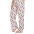 Ensemble pyjama d'été femme T-shirt courts bleu foncé + pantalon fleurs colorées