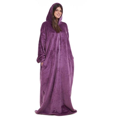 Snuggs Couverture avec manches "Mauve"