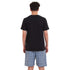 Ensemble pyjama d'été homme T-shirt noir + short feuilles d’arbre noires