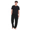 Ensemble pyjama d'été homme T-shirt + pantalon noir