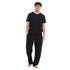 Ensemble pyjama d'été homme T-shirt + pantalon noir
