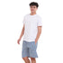 Ensemble pyjama été homme T-shirt blanc cassé + Short à Carreaux Pétrole X Blanc