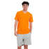Ensemble pyjama été homme T-shirt Orange + Short à carreaux Orange x Turquoise