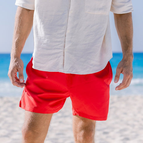 Maillots de bain homme rouge