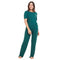 Ensemble pyjama d'été femme T-shirt vert foncé + pantalon