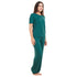 Ensemble pyjama d'été femme T-shirt vert foncé + pantalon
