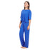 Ensemble pyjama d'été femme, T-shirt court+ pantalon bleu Royal