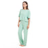 Ensemble pyjama d'été femme, T-shirt court + pantalon ,Menthe