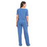 Ensemble pyjama d'été femme T-shirt pétrole + pantalon