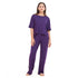 Ensemble pyjama d'été femme, T-shirt court + pantalon ,Violet