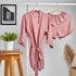 Ensemble pyjama d'été femme kimono rose