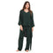 Ensemble pyjama d'été femme kimono vert