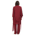Ensemble pyjama d'été femme kimono rouge