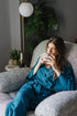 Ensemble pyjama d'été femme kimono pétrole