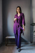 Ensemble pyjama d'été femme kimono violet