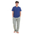 Ensemble pyjama été homme T-shirt Indigo + Pantalon à Carreaux Olive x Indigo