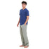 Ensemble pyjama été homme T-shirt Indigo + Pantalon à Carreaux Olive x Indigo