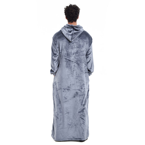 Snuggs Couverture avec manches "Gris souris"
