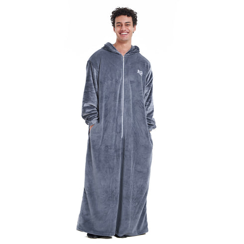 Snuggs Couverture avec manches "Gris souris"