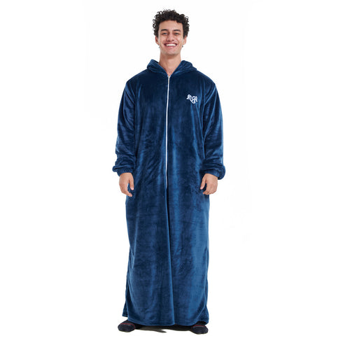 Snuggs Couverture avec manches "Bleu Marine"
