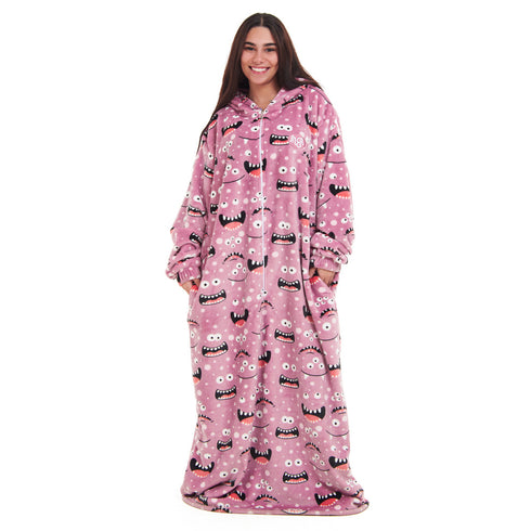 Snuggs Couverture avec manches "Monstre Cachmere"