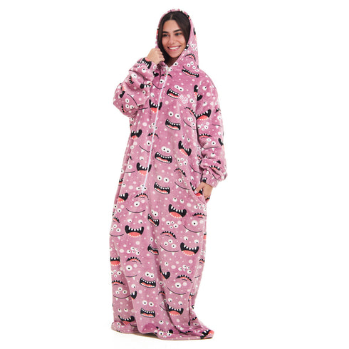 Snuggs Couverture avec manches "Monstre Cachmere"