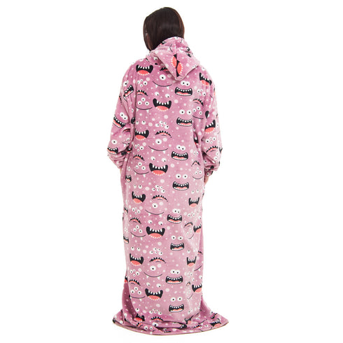 Snuggs Couverture avec manches "Monstre Cachmere"