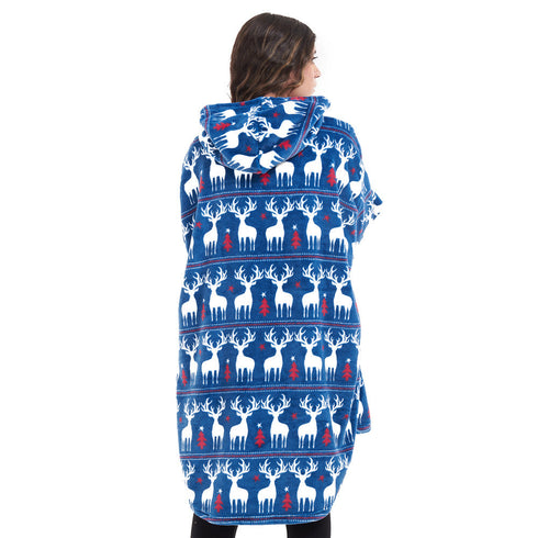 Snuggs Sweat à capuche "Noël Bleu foncé"