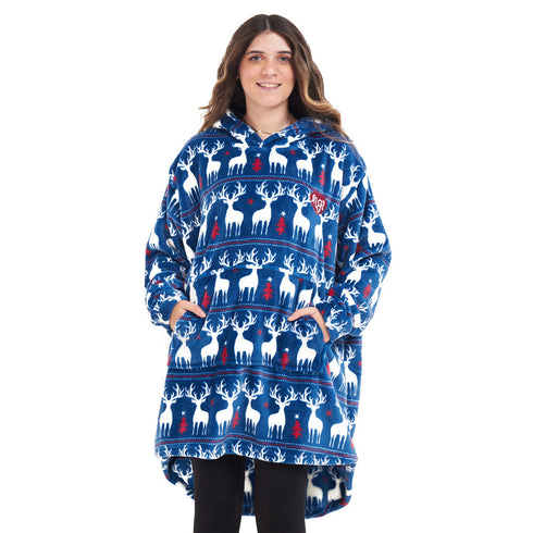 Snuggs Sweat à capuche "Noël Bleu foncé"
