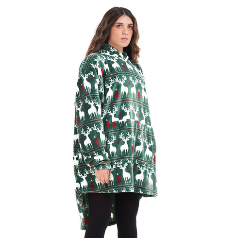 Snuggs sweat a capuche "Noel Vert"