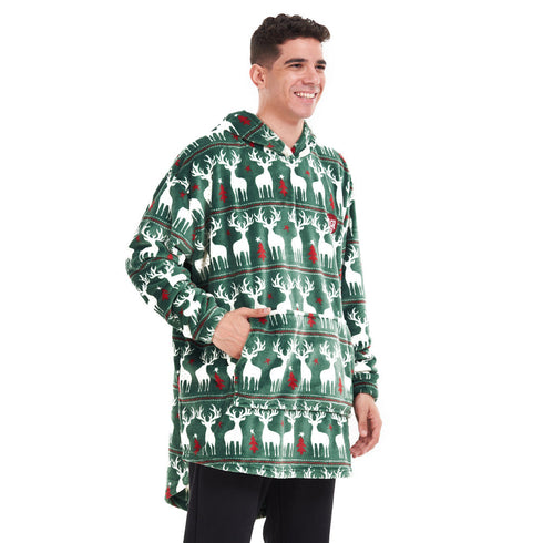 Snuggs sweat a capuche "Noel Vert"