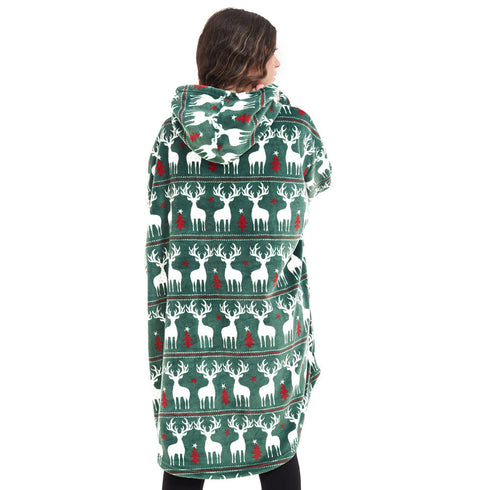 Snuggs sweat a capuche "Noel Vert"