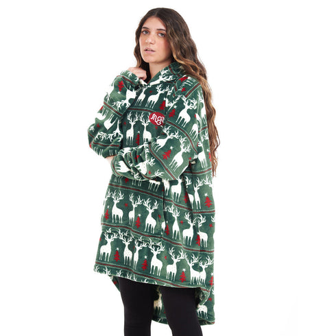 Snuggs sweat a capuche "Noel Vert"