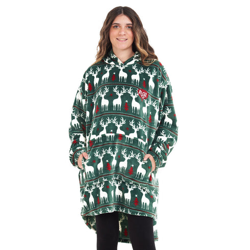 Snuggs sweat a capuche "Noel Vert"