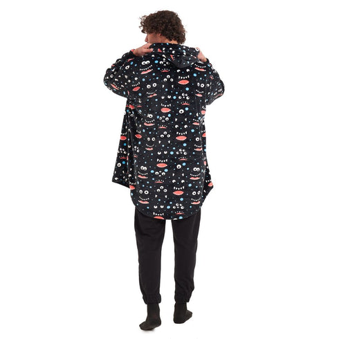 Snuggs Sweat à capuche " Monstre Noire "
