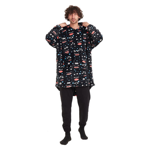 Snuggs Sweat à capuche " Monstre Noire "