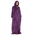 Snuggs Couverture avec manches "Violet Foncé"