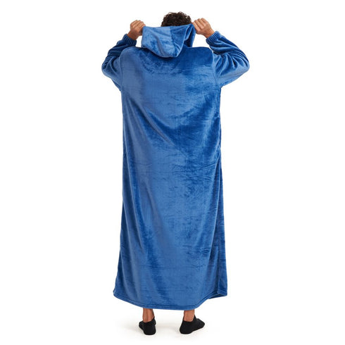 Snuggs Couverture avec manches "Couleur Indigo"