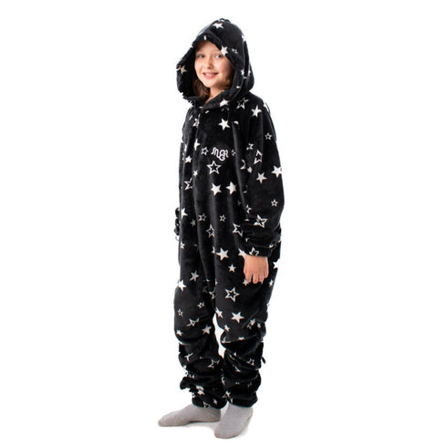 Snuggs Combinaison pyjama d'enfant "Etoiles Noires"