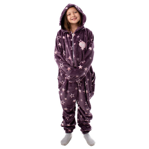 Snuggs Combinaison pyjama d'enfant "Etoiles violettes"