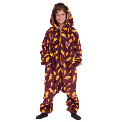 Snuggs Combinaison pyjama d'enfant "Eclair bordeaux"