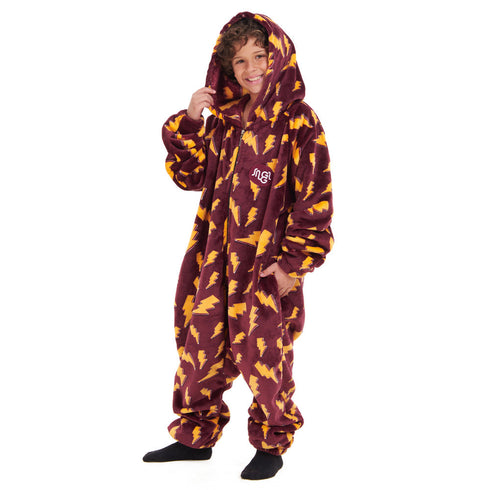 Snuggs Combinaison pyjama d'enfant "Eclair bordeaux"