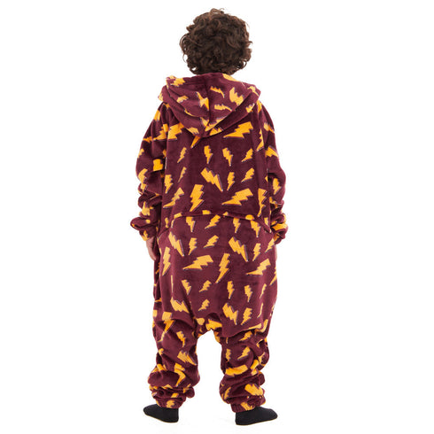 Snuggs Combinaison pyjama d'enfant "Eclair bordeaux"