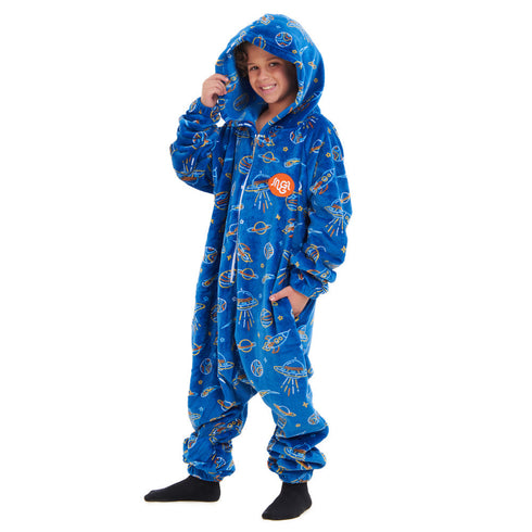 Snuggs Combinaison pyjama d'enfant "Espace Bleu"