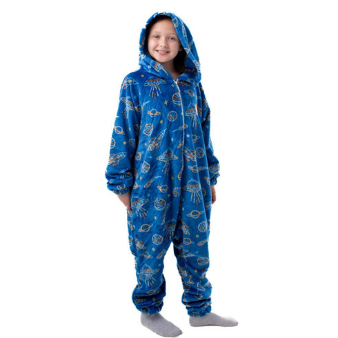 Snuggs Combinaison pyjama d'enfant "Espace Bleu"
