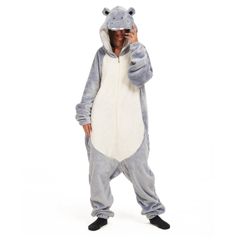 Snuggs Combinaison pyjama animaux "Hipopotame"