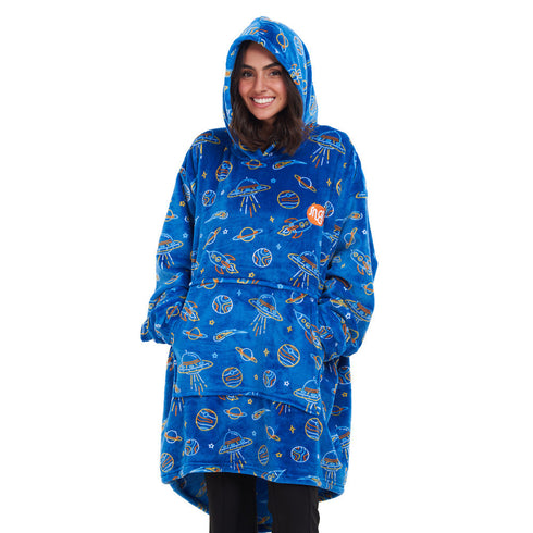 Snuggs Sweat à capuche "Espace bleu"